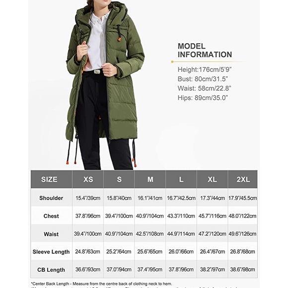 Orolay contrast draw string down coat - Picture 4 of 6